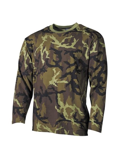 The US camouflage shirt, long-poor, 95 M of CZ camouflage, 160 g / m ²