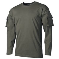 The US shirt, long-poor, olive, with sleeve pockets