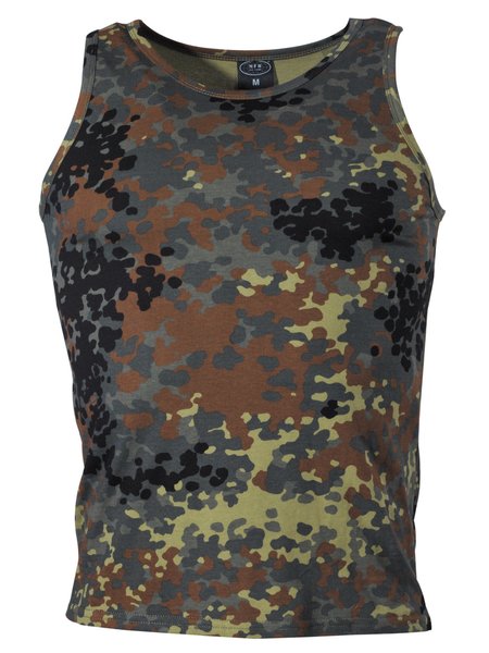 FEDERAL ARMED FORCES Camouflaging tank top, flecktarn, 160 g/m ²