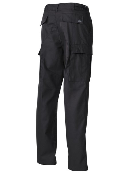 The US fight trousers BDU, black, with double knees, bottoms