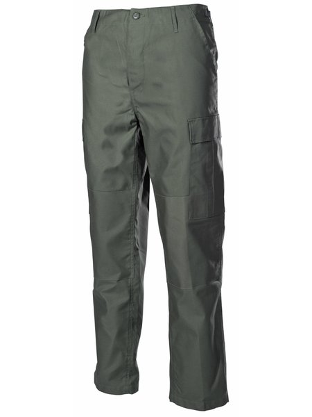 The US fight trousers BDU, olive, with double knees, bottoms