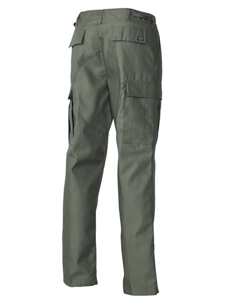 The US fight trousers BDU, olive, with double knees, bottoms